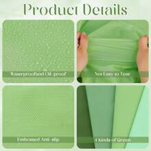 1pc Green Plastic Tablecloth | Light Green Disposable Waterproof Tablecloth, 4 Green Color Options, Sage Green Tablecloth, 54x108 Inches, Fits 6-8 Ft Rectangular Tables, Indoor Outdoor Party, Birthday, Wedding, Baby Shower Decor