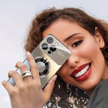 磁性大视角防摔保护手机壳，全面覆盖相机镜头，磨砂硬背，无线充电，兼容 16 15 14 13 12 11 Pro Max，畅销款