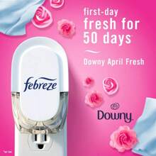Febreze Odor-Fighting Fade Defy Plug Air Freshener Refill - Downy April Fresh - 0.87 Fl Oz/2pk