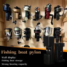 1/5/10pcs Fishing Reel Holders Peg Board Accessories Display Rack, Universal For Water Drop Wheel, Spinning Reel - Multicolor - View 1
