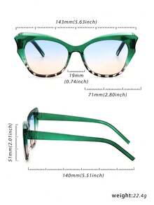 3pcs Retro Cat Eye Oversized Eyeglasses, Fashion For Men & Women, Ideal For Photos And Travel, Great Gift For Summer Beach Vacation,Outdoor,Travel - Multicolor - View 8
