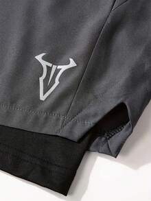 1pc Men's Quick-Dry Breathable Sports Shorts, Casual Fitness Running Shorts, Available In Multiple Colors - Grey - View 5