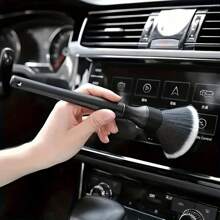 1/2 piezas Cepillo de detalle para el interior del automóvil, cepillo de limpieza con cerdas suaves para eliminar el polvo, herramientas de limpieza para el interior del automóvil, cepillo de detalle para automóvil, cepillo para eliminar el polvo del tablero del automóvil
