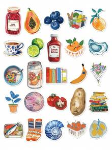 50 件复古艺术涂鸦贴纸装饰水杯笔记本行李剪贴簿吉他笔记本电脑防水贴纸手机壳 DIY 贴花、学校用品、返校