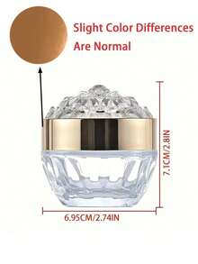 1 件玻璃面霜瓶、水晶钻面霜罐、化妆品罐、水钻面霜空瓶（50 毫升）旅行必需品旅行学校学校用品假日露营假日必需品度假配件迷你女士香水男士香水海滩
