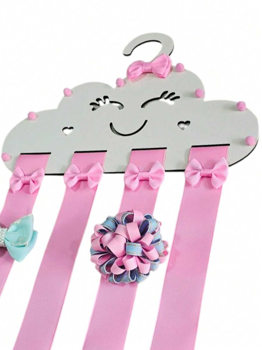 Porta Laços de menina infantil, organizador em MDF Meus Lacinhos