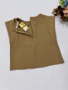 Women Two-Piece Outfits - Khaki - View 4