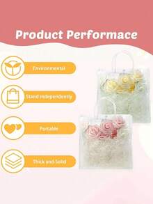 防水透明 PVC 纽扣礼品袋购物袋手提包，防水沙滩包，多功能储物袋手提包，非常适合女士婚礼、派对和节日礼物，体育场认可的透明钱包袋，适用于音乐会体育赛事节日，透明、透明防水袋，适合女孩，非常适合夏季、度假和海滩 - 彩色 - 查看 8