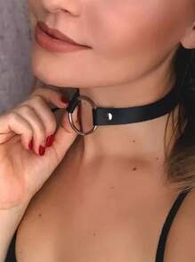 Gothic Simple Sexy Chain Collar Elegant Necklace Collar Women's Fashion Pu Leather Collar Sexy Simple Lingerie Accessories Daily Wear Accessories Collar Valentine's Day Gift