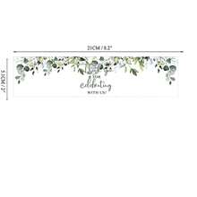 10 pièces/20 pièces Étiquettes de bouteilles d'eau de mariage heureux Merci d'avoir célébré avec nous. Housses de bouteilles d'eau à motif fleur d'eucalyptus. Décoration de fête d'anniversaire - Multicolore - Voir 2