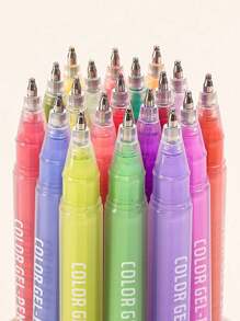 1 Set Of 94pcs Neutral Pen , Including 40 Pcs Burst Flash Color Neutral Pen And 54pcs Acrylic 3D Painting Gel Pens, Large Capacity, 1.0mm Stainless Steel Bullet Tip Design, Smooth Ink Flow,Suitable For Students Drawing, Highlighting,Note-Taking Back To School