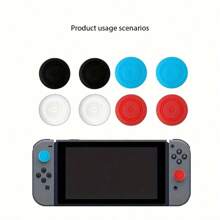 8 Peças/Conjunto de Capa de Alavanca de Polegar de Silicone, Capa de Corpo de Alavanca de Controle para Capa de Alavanca de Polegar, Tampa do Punho do Polegar, Capa do Joystick, Acessórios da Caixa do Controlador de Jogo