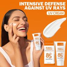 50ml Silky Moisturizing Gentle Sunscreen, Broad Spectrum SPF Moisturizing Formula, Lightweight Sunscreen, Natural Finish, Vegan, For Face & Body