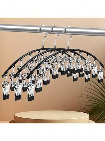 1pc Stylish Curved Metal Hanger Perfectly Crafted For Yoga Pants, Ideal Wardrobe Organizer For Activewear, Space-Saving Solution For Fitness Enthusiasts, Essential Accessory For Outfits, Keep Your Closet Neat And Tidy, Perfect For Seasonal Wardrobe Refresh, Must-Have For Fashion Lovers, Elevate Your Organization Game With This Chic Hanger, Perfect Gift For Fitness Buffs And Fashionistas Alike.