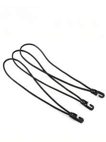 1/2/3pcs Pack Of Elastic Mini Luggage Straps With Hooks, Bungee Cord With Loop And Hook,Durable Green And Black Bungees, Ensure Travel, Foldable And Cold-Resistant Design, Heavy Duty Bungee Cord Elastic Tie Strap String Carabiner Hooks Kayak Cycling Luggage Packing Ropes Camping Accessoriessuitable Bike Packing Gear | Secure Fastening | Durable Rubber - Multicolor - View 5