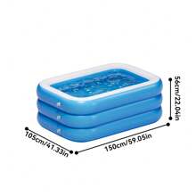 Large Summer Water Entertainment Pool With Ball Pit, Multi-Function Outdoor Portable Pool, Durable PVC, Foldable Home Party Pool
