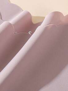 6 件套女士波浪边纯色丝质三角内裤，性感透气 - 彩色 - 查看 6