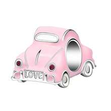 1 Pc Fashion Cute Pink Star & Crown & Love & Hot Air Balloon & Cherry & Lotus & Flower & Cat Beaded Bracelet Pendant Accessories, Suitable For Bracelet Necklace Diy Jewelry Mother's Day Valentine's Day Often Jewelry Gifts - Silver - View 10