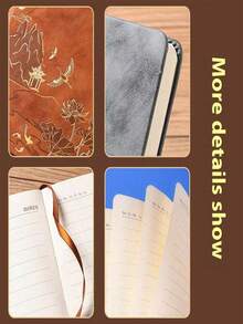 Customizable Notebook High-End Gift Box Set Customized Notepad A5 Book Business Gift Notebook,Multi-Functional,Ornamental,Reusable,Modern,Colorful,Cute,Vintage,Cartoon,Kawaii,Custom,Personalized,Unique,Customized,Workers,Clients,Students,For Business/Work/Office,For School,School Supplies,Back To School - Multicolor - View 5