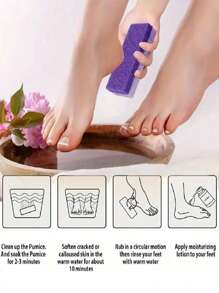 1/4 Stücke Fußpumice-Stein Exfoliierender Feile, Hornhaut Abgestorbene Haut Entferner, Fersenbürste, Salon Fußpeeling Pad, Pediküre Hautentferner, Fersenbürste, Salon Fußpeeling Pad, Pediküre...Exfolierendes Werkzeug für Männer und Frauen, Tasche, Organizer, Aufbewahrung Weihnachtsgeschenk