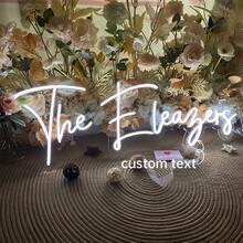 Customized LED Neon Sign Decoration For Room, Personalized Neon Sign Wedding Gift, Holiday Neon Sign Home Decor Wedding Backdrop, USB Powered - 25in/63CM - View 4