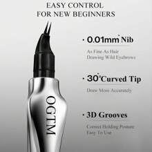 Micro-Fork Tips Microblading Eyebrow Pencil Long-Lasting All Day Waterproof Non-Fading Simulate Natural Eyebrows Liquid Brow Pen