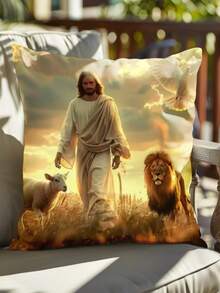 1pc, DIY Pillowcase, Single-Sided Printing, Exclusive Gift, Personalised Photo Pillowcase, Suitable For Family, Pet, Friends. Perfect For Wedding, Festival, Party, Mother's Day, Father's Day, Thanksgiving, Living Room Sofa, Bedroom Decoration Cushion Cover College Essentials,Travel Essentials Wedding Decorations