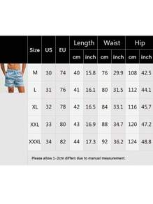 Men Swimming Trunks, Drawstring Elastic Waist Sailboat/Leaves/Tree Print Summer Beach Shorts Swimwear