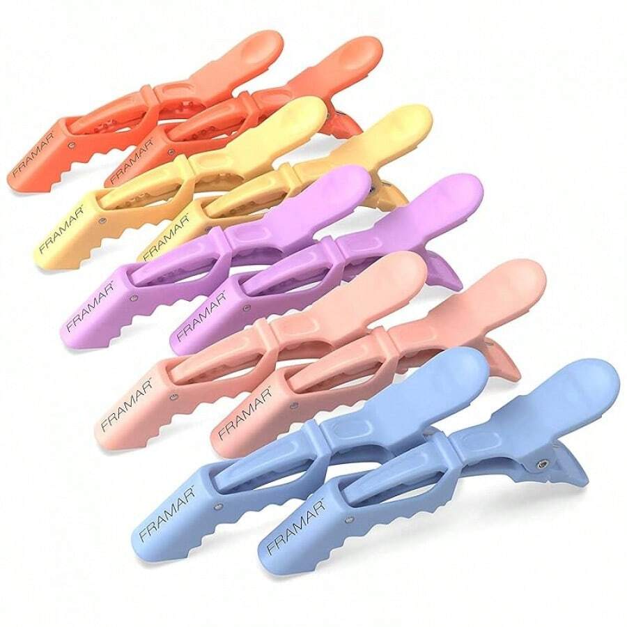FRAMAR Neutral Alligator Clips Hair Styling 10 Pack – Professional Alligator Hair Clips Women, Hair Clip Women, Salon Hair Clips Styling – Firm Hold Without Slippingvalentine's Day FXTS - 什錦 - 查看 1