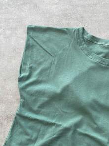 Women's Lightweight Batwing Sleeve Tank Top Set - Màu xanh Bạc hà - Xem 5