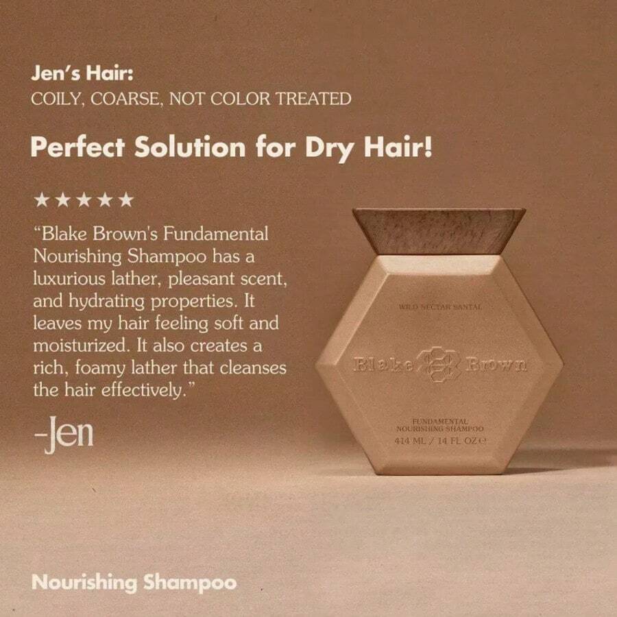 Blake Brown Fundamental Nourishing Shampoo - Wild Nectar Santal - Woody Floral Fragrance - 14 Fl Oz - 1 - View 1