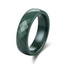 1 Piece Men's Ceramic Ring Fits Size 7-13 14 15 Rings For Men 6mm-Wide