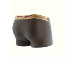 10pcs/Lot Men's Underwear Boxer Briefs, Solid Color Comfortable Casual Underwear