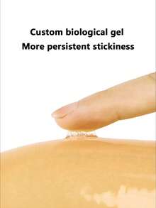 غطاء صدر سيليكون رفيع للنساء، قابل للغسل مقاوم للماء بدون أربطة لرفع الصدر وتغطيته بشكل خفي، مناسب لفساتين الزفاف والفساتين الرسمية - لون مشمشي - مشاهدة 10