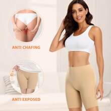 Werena Women Slip Shorts For Under Dresses Smooth Anti Chafing Underwear Seamless Safety Under Shorts