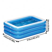 Large Summer Water Entertainment Pool With Ball Pit, Multi-Function Outdoor Portable Pool, Durable PVC, Foldable Home Party Pool