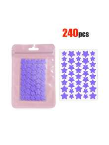 240张贴纸套装，包含封面贴纸、五角星派对贴纸、星星贴纸、装饰贴纸、装饰配件，适用于派对、派对脸部装饰贴纸、节日派对装饰贴纸，仅供装饰用途。价格实惠，可用于房间装饰、梳妆台、旅行、卧室等场合，是圣诞礼物、化妆品、化妆工具的理想之选，也是馈赠佳品，尤其适合作为女士礼物或圣诞礼物。 - 彩色 - 查看 6