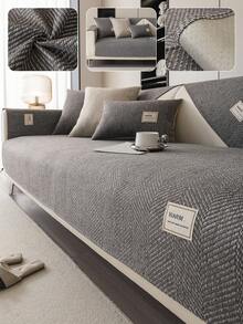 1件仿亚麻布宠物防脏沙发套四季通用防滑可水洗沙发垫适用于客厅卧室办公室房间装饰高级感沙发套皮沙发垫现代简约风格沙发罩沙发套客厅装饰