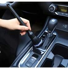 1/2 piezas Cepillo de detalle para el interior del automóvil, cepillo de limpieza con cerdas suaves para eliminar el polvo, herramientas de limpieza para el interior del automóvil, cepillo de detalle para automóvil, cepillo para eliminar el polvo del tablero del automóvil