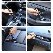 1/2 piezas Cepillo de detalle para el interior del automóvil, cepillo de limpieza con cerdas suaves para eliminar el polvo, herramientas de limpieza para el interior del automóvil, cepillo de detalle para automóvil, cepillo para eliminar el polvo del tablero del automóvil