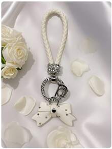 New High-End Rhinestone Bow Keychain,Exquisite And High-Quality Girls' Car Keychain Pendant,Fashionable Ladies' Car Jewelry,Valentine's Day Gift, Birthday Gift