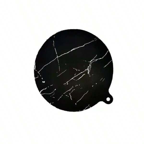 1pc High Temperature Resistant Silicone Stove Pad With Ear Handle - Non-Stick, Easy To Clean Kitchen Protective Mat 8.66x9.84 In/9.53x10.71 In, Round, Silicone, Electric Stove Mat, Kitchen, Non-Stick