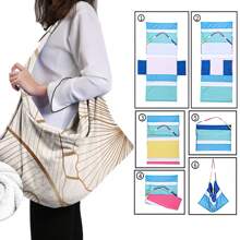 1 Stück tropische Pflanze, Palmenblatt Muster ultra-weicher Mikrofaser Strandstuhllbezug, Boho-Stil saugfähiger Strandstuhltasche, Sonnenbaden Garten Strandhotel Stuhlbezug, Lässig Urlaub Strandliege Stuhlbezug