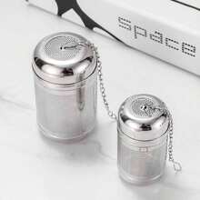 1 件，304 不锈钢茶滤网茶球浸泡器，茶滤网茶过滤器间隔扩散器，带延长链钩，适用于散叶茶和咖啡，咖啡配件返校 - 銀色 - 查看 2