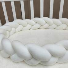 1pc Baby Bed Surround Hand Woven Strip Knotting Four Strand Fried Dough Twists Braid Anti-Collision Soft Bag Baby Bed Surround
