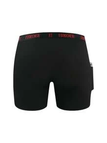 4 piezas de ropa interior ajustada para hombres - Ligera, cómoda y duradera, ropa interior deportiva para hombres con bolsillos contorneados, adecuada para ejercicio diario y correr, ropa interior casual de verano, adecuada para uso diario en el hogar.