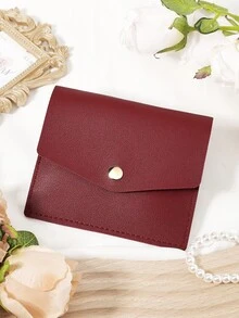 Burgundy Bag Charry Red Bag Wine Red Bag, Burgundy Purse For Women, Fashionable Vintage Wallet For Women With Flip Cover, High-Quality Leather Travel Bag And Travel Essentials Bags, Multi-Card Holder With Card Storage And Coin Pocket, Wallet Women Gift For Girlfriend Mom Teacher, Perfect For Work Commute Shopping And Back-To-School - Burgundy - View 9