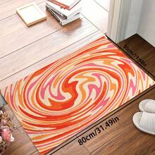 Tapis imprimé coloré en matériau à boucle, lavable en machine, convient pour le salon, la chambre, la cuisine, le patio, le tapis décoratif de terrasse, le paillasson, tapis d'entrée sécuritaire pour les animaux de compagnie et les enfants