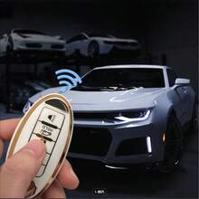 Premium TPU Key Fob Cover For Nissan - Compatible With Altima, Sentra, Rogue, Pathfinder, Murano, Armada, Maxima, Versa - Durable Car Key Protector Shell,Nissan 5 Button Key Cover - White - View 5