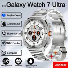 KENPANG Nuevo reloj inteligente Galaxy Watch 7 Ultra 2025, pantalla AMOLED de 1,43 pulgadas, llamada inalámbrica, control NFC, seguimiento de movimiento, brújula, múltiples modos de ejercicio, monitor de frecuencia cardíaca y rastreador de fitness, adecuado para Android e iOS, es un buen regalo. - Multicolor - Ver 13